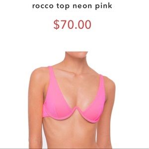 Neon/Hot Pink bikini top